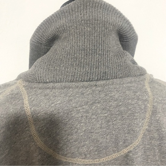 American Eagle Athletic Fit Cardigan Sweater XS Y2K Elbow Patches, Thick EUC - Picture 13 of 13